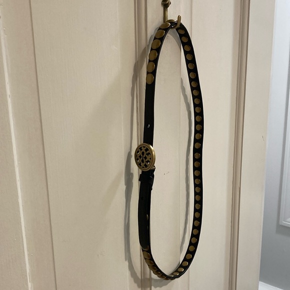 Coach belt. Size medium, black with gold studs. Excellent condition - Picture 1 of 6